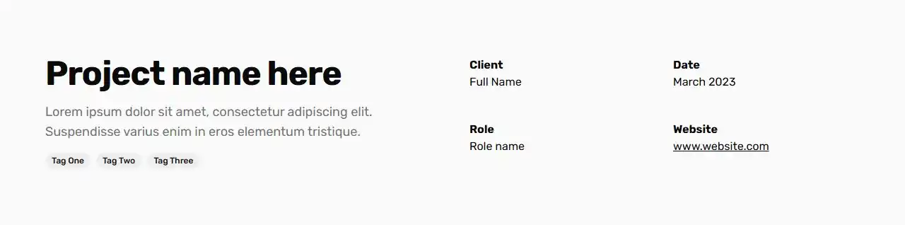 Renblox Portfolio Header One Image